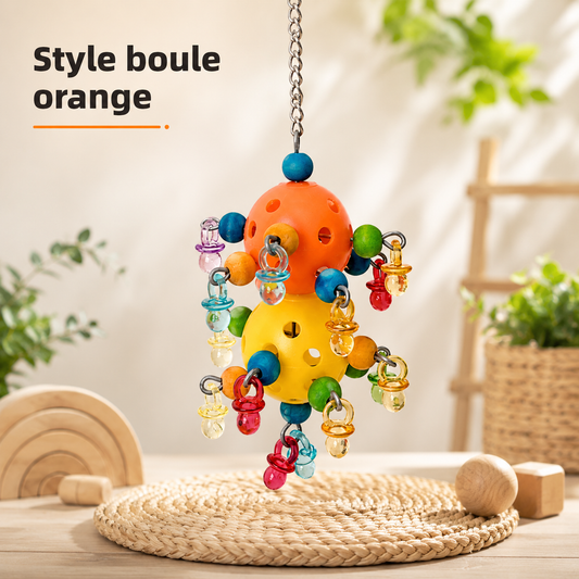 Balle de fourragement pour perruche et perroquet