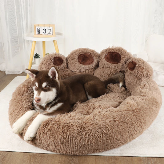 Panier moelleux peluche pour chien et chat