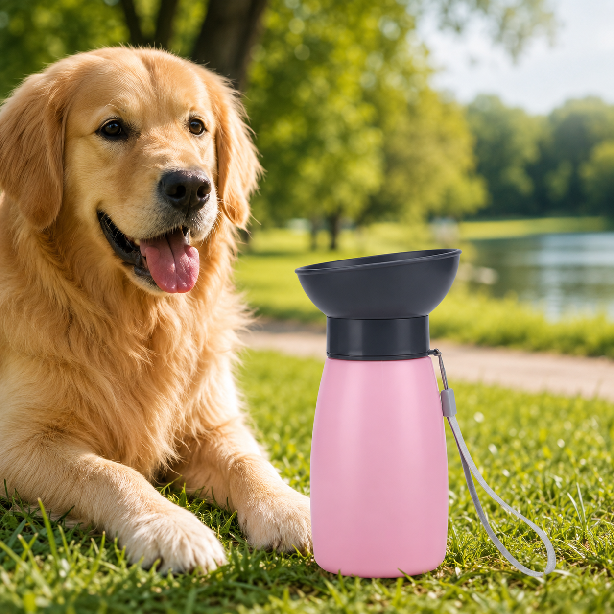Gourde portable 600 ml pour chien