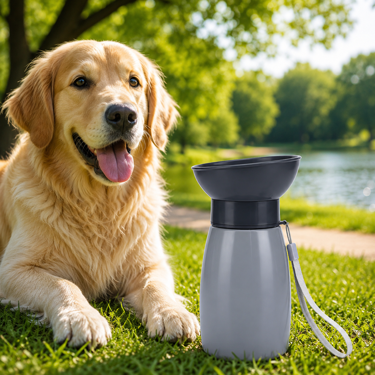 Gourde portable 600 ml pour chien