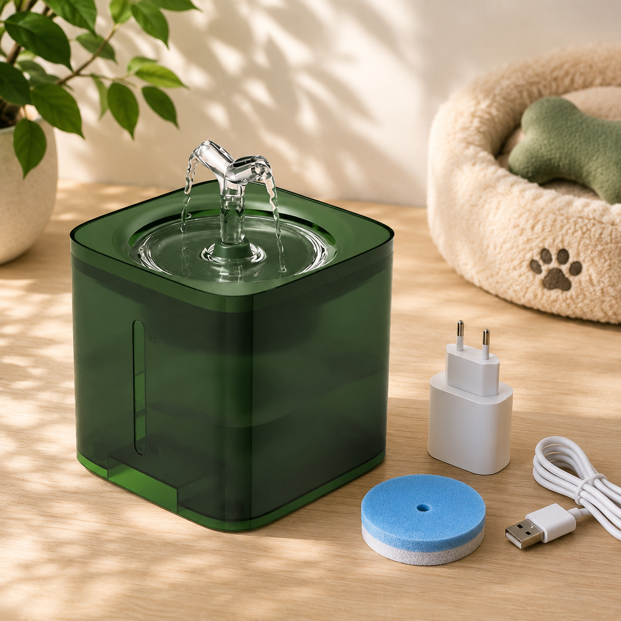Fontaine à eau intelligente 2L pour chat et chien