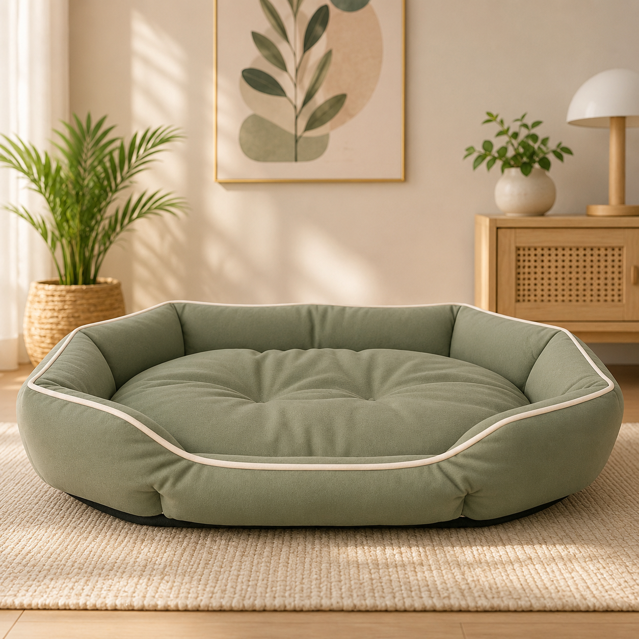 Couchage moelleux antidérapant pour chien et chat