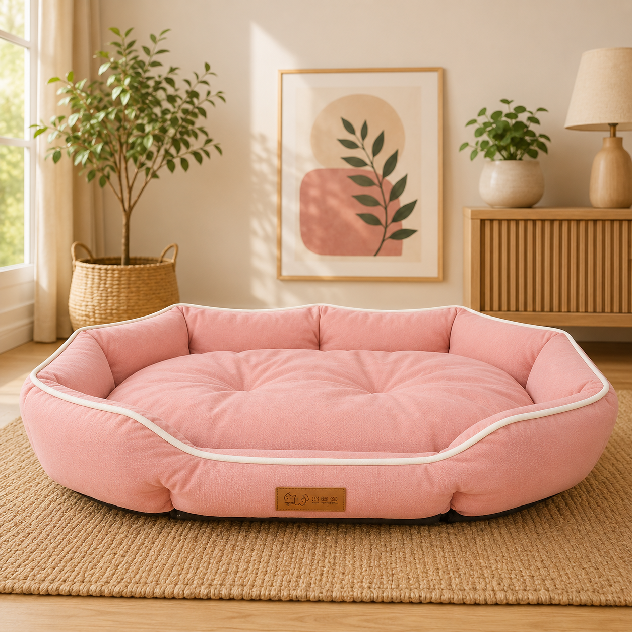 Couchage moelleux antidérapant pour chien et chat