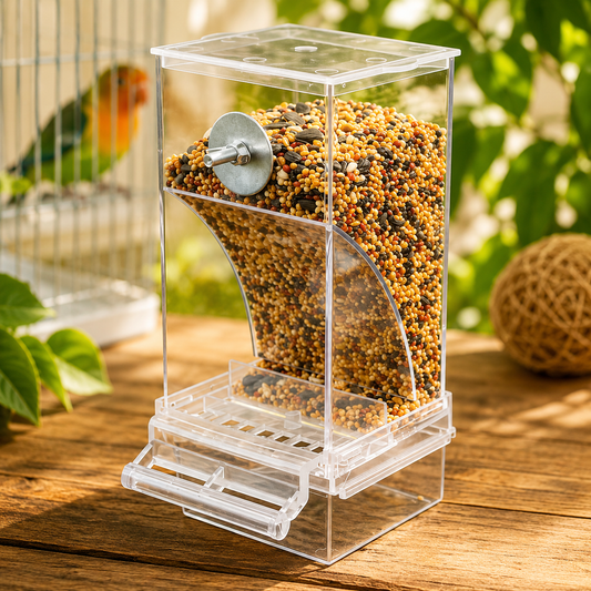 Mangeoire anti-gaspillage pour oiseaux