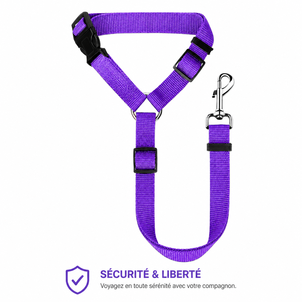 Ceinture de sécurité voiture pour chien