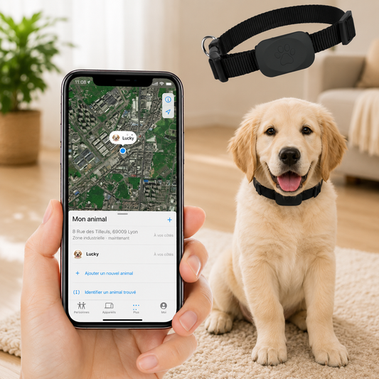 Traceur Bluetooth Find My pour chien et chat
