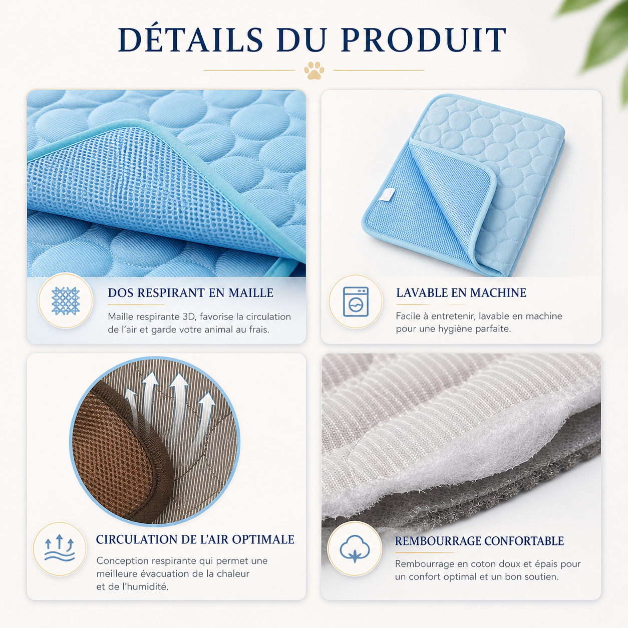 Tapis rafraîchissant chien et chat