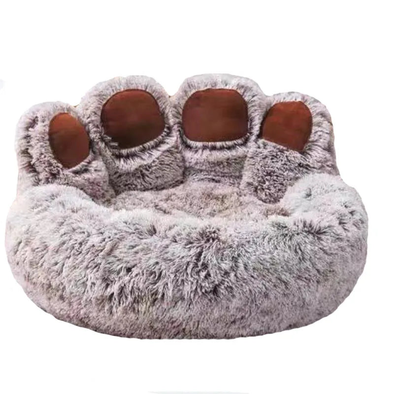 Panier moelleux peluche pour chien et chat